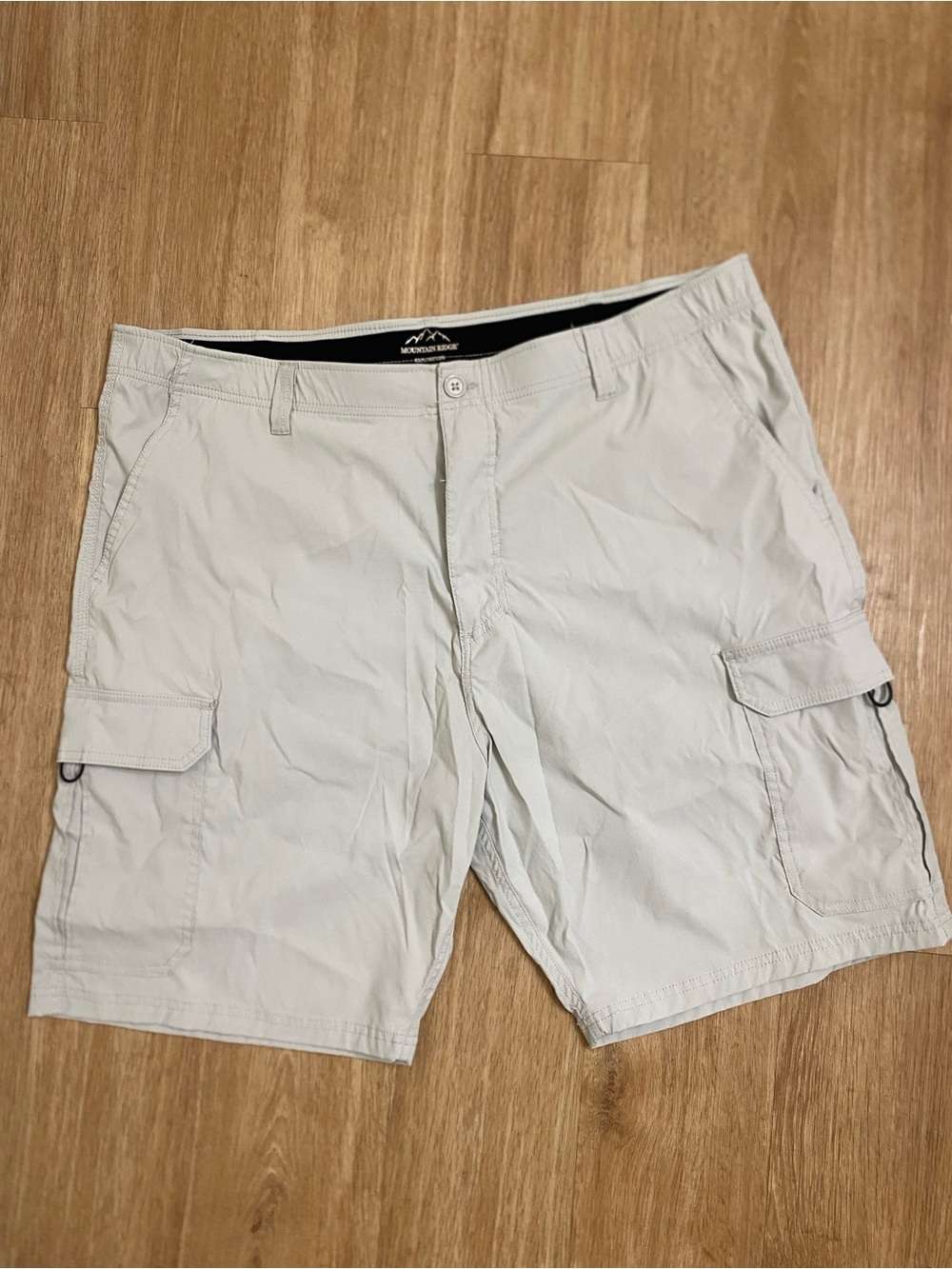 Mountain ridge Men’s Light ivori Cargo Shorts - Durable Everyday Utility